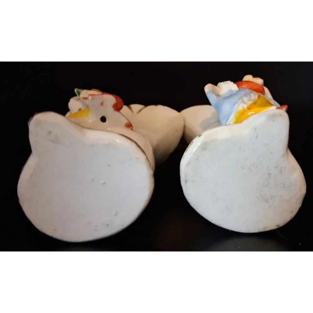 Set of 5 Vintage Miniature Vases with Victorian Style Figurals
